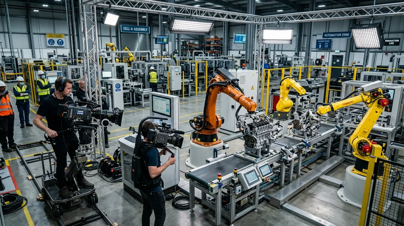 Video- och 3D-innehållsproduktion för industriella tillverkare